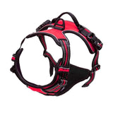 PawFuzzy No Pull Dog Harness – Reflective Front Clip & Handle for Large Dogs