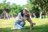PawFuzzy Adjustable Dog Sun Cap with Ear Holes – Breathable UV Protection Hat