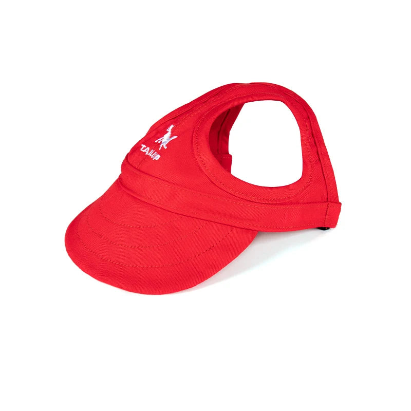 PawFuzzy Adjustable Dog Sun Cap with Ear Holes – Breathable UV Protection Hat