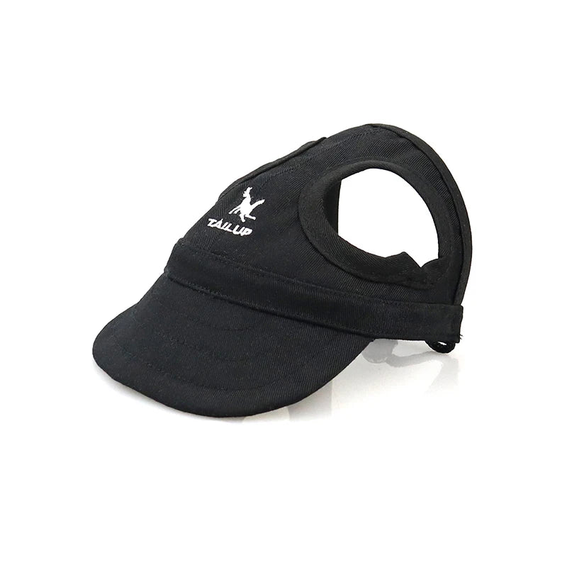 PawFuzzy Adjustable Dog Sun Cap with Ear Holes – Breathable UV Protection Hat