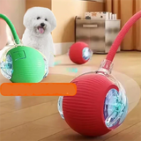 Automatic interactive dog ball toy for active dogs with smart rolling and rechargeable design